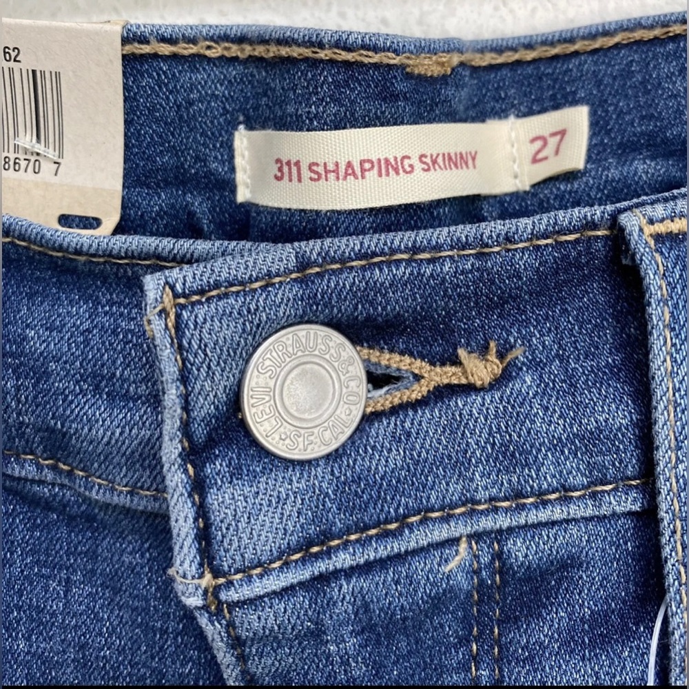 LEVIS 311 Shaping Skinny Women’s Jeans, Size 4 Short W27-L28 - Picture 8 of 11
